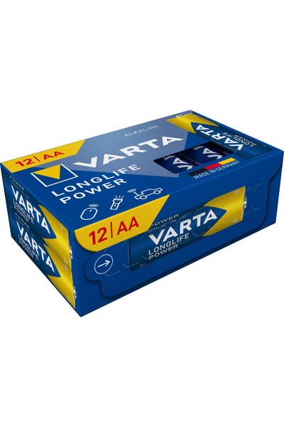 Varta Longlife Power Alkalin AA Kalem Pil 12'Li Paket