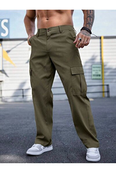 Wkm Denim Erkek Kargo Cepli Gabardin Regular Fit Pantolon