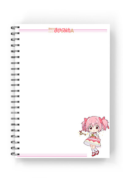nihonwosekai Madoka Magica Anime 2 Pcs Spiral Notebook Set 50 Sheets Madoka Kaname