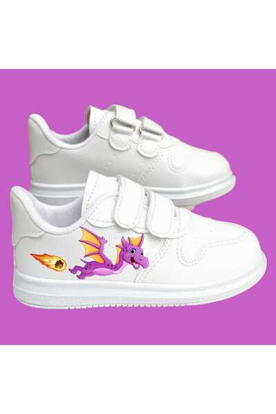 LİASSHOES Dragon Cute Girls Printed Girls' Sports Shoes