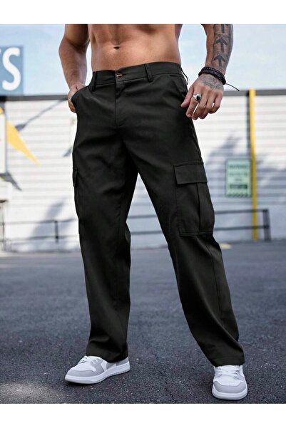 Wkm Denim Erkek Kargo Cepli Gabardin Regular Fit Pantolon