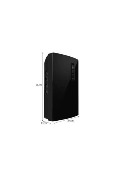 Ruhhy Universal room dehumidifier, 1500 ml, automatic shut-off, temperature/humidity display, black