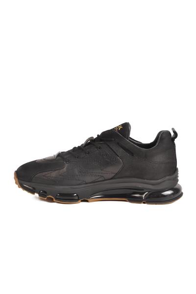WALKWAY 2623 m Black Genuine Leather Men's Sneaker