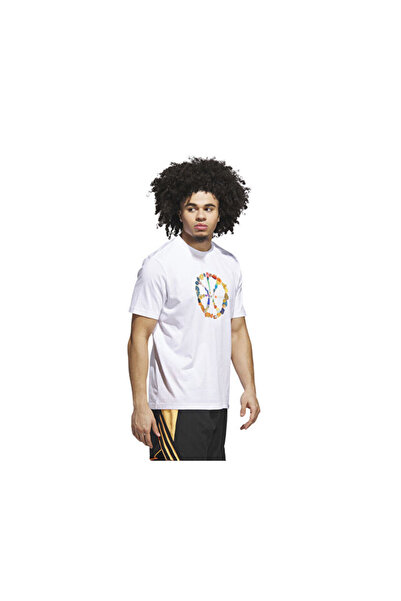 adidas Μπλουζάκι μπάσκετ Dawn2Dusk Tee 4 για άνδρες JX1746 Λευκό