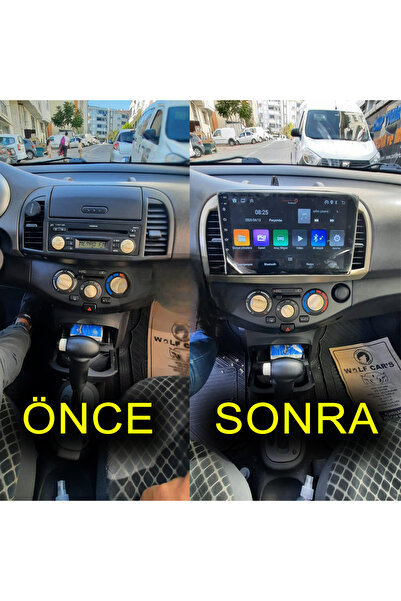 CarSmarT NİSSAN MİCRA OLD 2002/2010 9 İNÇ 8-64 GB ANDROİD CARPLAY MULTİMEDYA ...