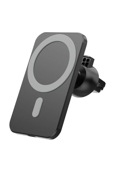 OEM Încărcător auto magnetic wireless cu încărcare rapidă, 15W, rotație la 360°, negru