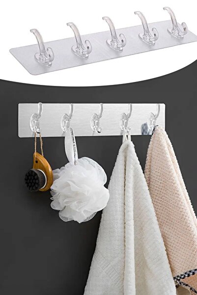 sonx 5 bucăți adeziv puternic, curea de perete transparentă, organizator de b...