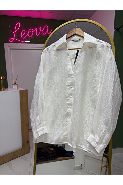 Fast Perry Beyaz Oversize Gömlek