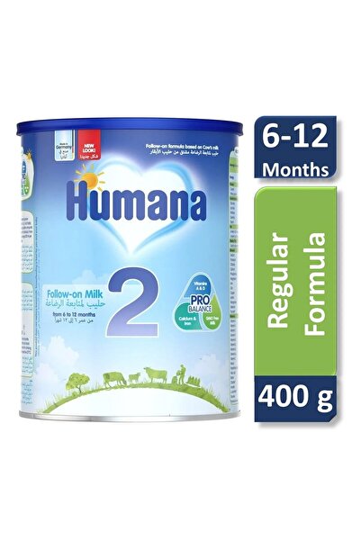 Humana هيومانا 2، حليب أطفال من 6 - 12 أشهر - 400 جم