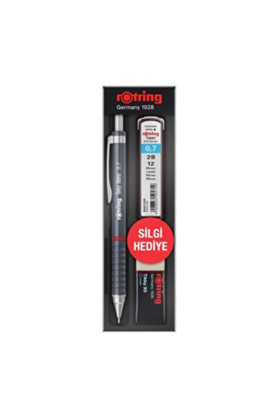 Rotring Okul Seti Versatil+Min Silgi Hediyeli Tikky Retro 0.7 Gri