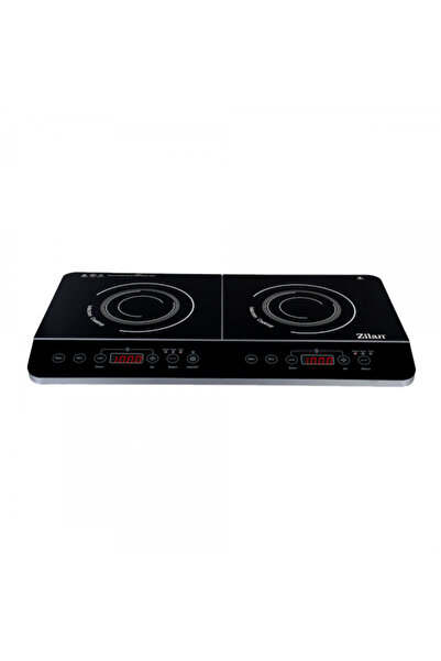 Zilan Induction hob, two burners, 3500W, black crystal glass, automatic shut-off | ZLN8088
