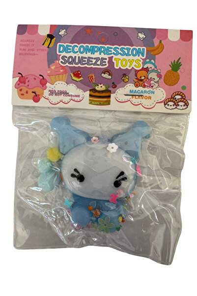 yumurcakstore KUROMI figürlü taba sukuşi squishy stres oyuncağı yumuşacık jel...