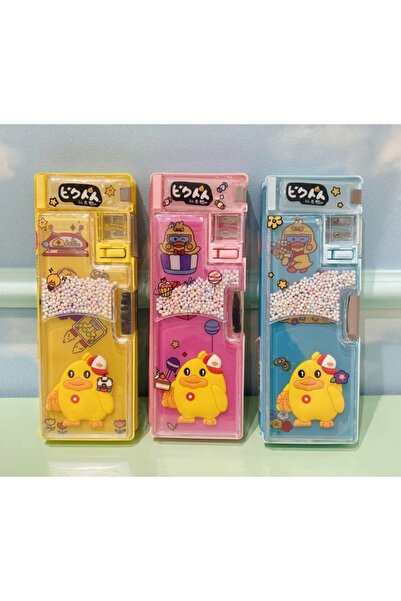 TAROS KIRTASİYE Husă pentru creion Taros Bon Bon Chick cu paiete, cu 2 compar...