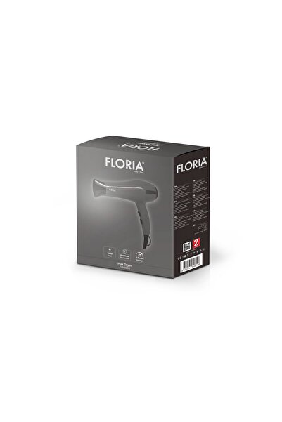 Floria Hair Dryer, 1800W Power, 2 Speed Settings, Gray / ZLN 8986 ZLN8986