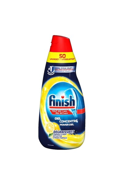 Finish Dishwashing Gel for Dishwasher All in One Max Lemon, 1L