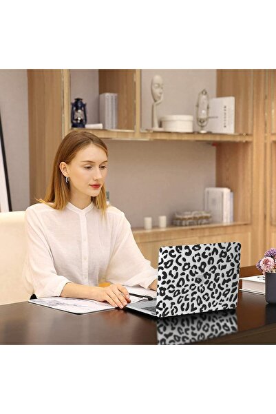 Nezih Case Macbook Pro 13 2020/2022 A2251/a2289/a2338/a1706/a1708/a2159/a2686 Leopar Desenli Kasa Koruyucu