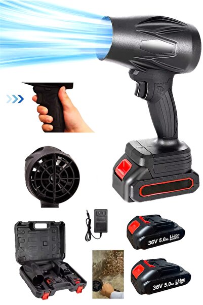 STANVOLT Şarjlı Jet Turbo Motorlu Hava Üfleme Fan Yaprak Üfleme Araba içi Cam...