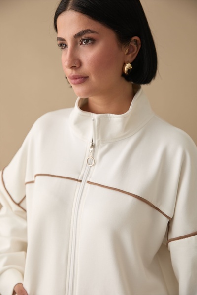 InStyle Σετ εκρού με λεπτομέρεια με φερμουάρ