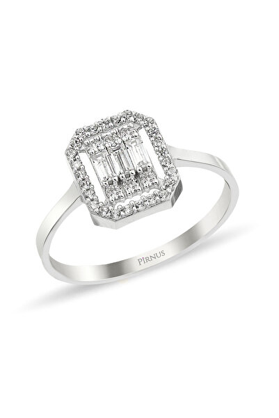 Pirnus Diamond Altın Baget Yüzük