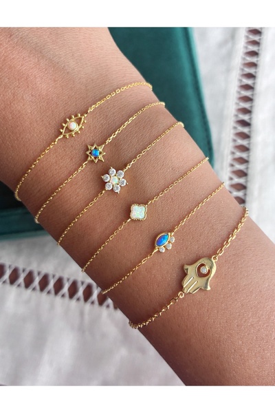 Miltonia 925s Yonca Gümüş Bileklik