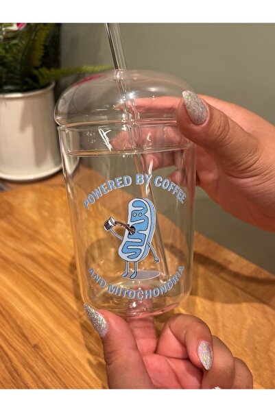 page journals Mitokondrili Kahve bardağı pipetli kapaklı