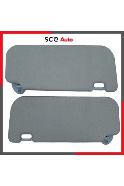Sco Group Toyota Corolla E150 Güneşlik 2007-2013 Sağ ve Sol 2 Adet Gri Güneşl...