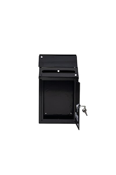FOXMAG24 Metal mailbox, dimensions 21.7x7x30cm, with front opening and key, wall mounting