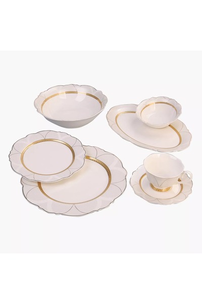 Generic Zahra 32-Piece New Bone China Dinner Set - Serves 6