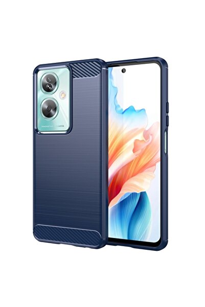 SKYDDAR INNOVATION Carcasă pentru Oppo A79 5G / OnePlus Nord N30 SE, silicon carbon, silicon subțire, set autocolante, albastru