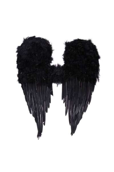 Topi Black Angel Wings for Halloween Costume