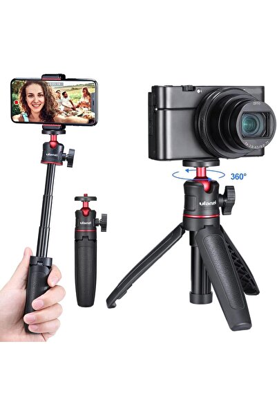 ulanzi حامل ثلاثي القوائم MT-08، حامل ثلاثي القوائم صغير لعصا السيلفي بمقبض و...