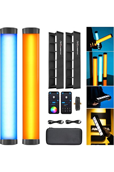 AMBITFUL أنبوب إضاءة RGB كامل الألوان A2، لون دقيق CRI 95 TLCI 97، قابل للتعد...