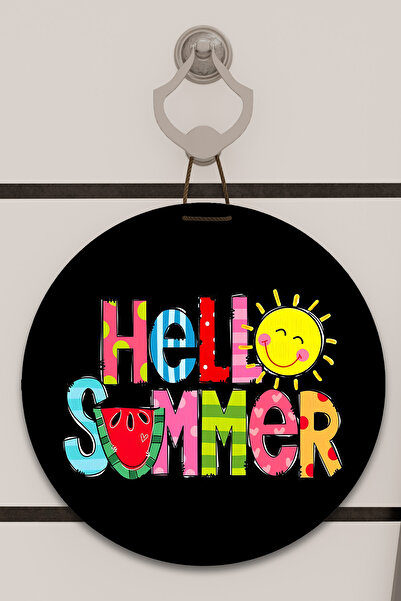 Dormot Imprimare digitală alb, negru, colorat, tematică Hello Summer, ornamen...