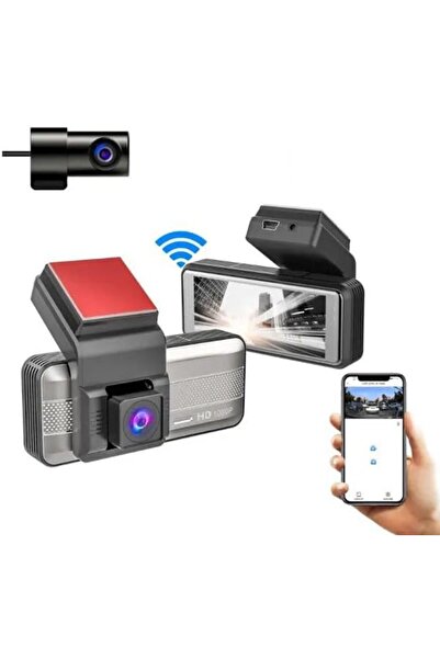 CFT كاميرا لوحة قيادة السيارة بدقة عالية كاملة 1080 بكسل، شاشة IPS مقاس 2.7 بوصة مع صوت وتسجيل حلقي (مستشعر G، Moti