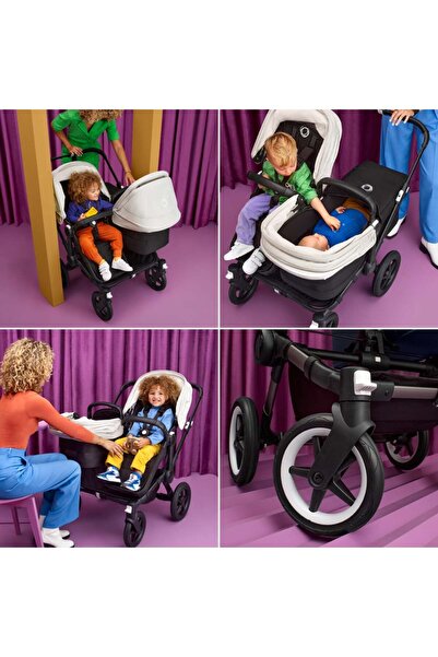 Bugaboo Donkey 5 Duo Double Stroller Mineral Black/Taupe