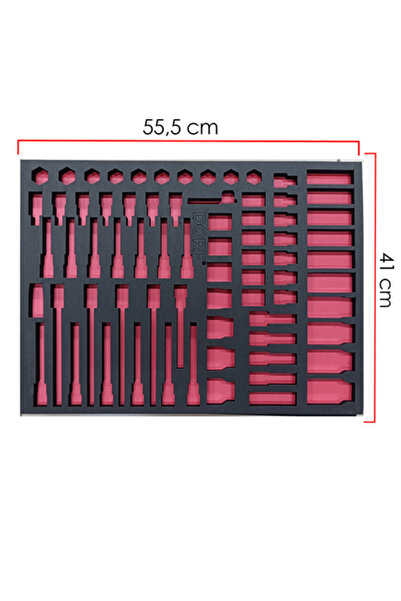 dorf Takım Arabası İçin Boş Eva Havalı, Torx Uzun ve Twist Lokma 72 Ad Bölmel...