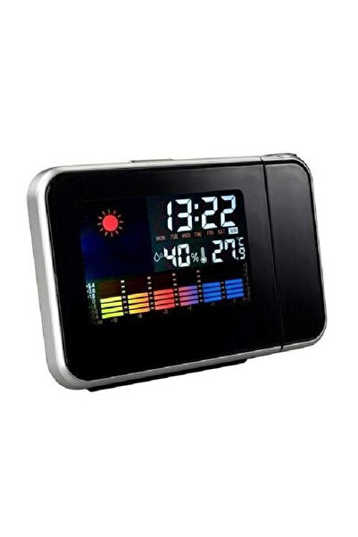 SDX Market Ceas digital, alarmă, calendar, stație meteo și proiector de oră