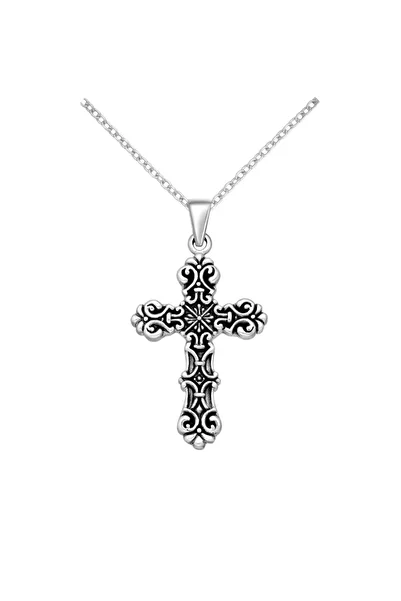 OEM 925 silver pendant, cross pattern – 7.6 g