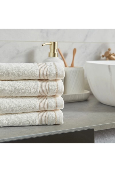 Generic Accent 4-Piece Finger Tip Towel Set - 30x30 cm