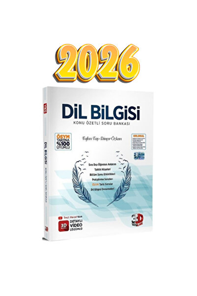 3D Yayınları 2026 TYT AYT DİL BİLGİSİ SORU BANKASI GÜNCEL BASKI