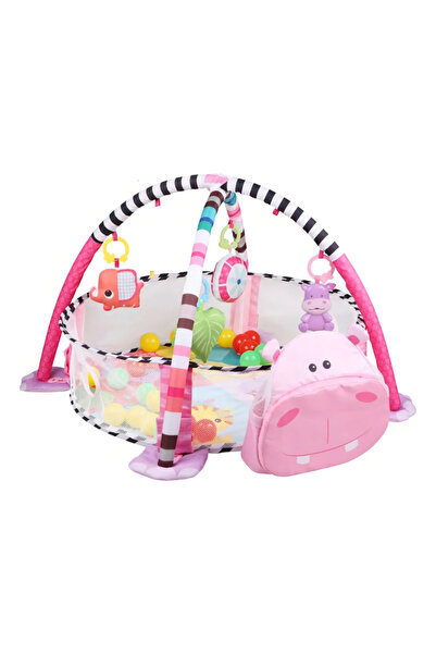 Factory Price Hippo Designed Activity Play Gym with Ball Pit