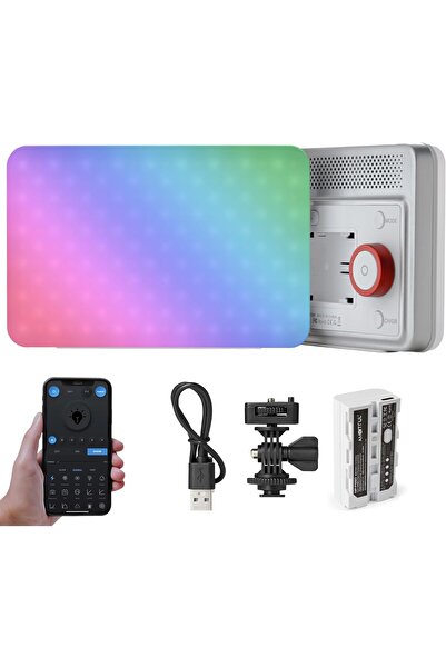 AMBITFUL إضاءة الفيديو مع التحكم في التطبيق، قاعدة الحذاء الساخن لإضاءة استوديو التصوير الفوتوغرافي والفيديو، CRI/T