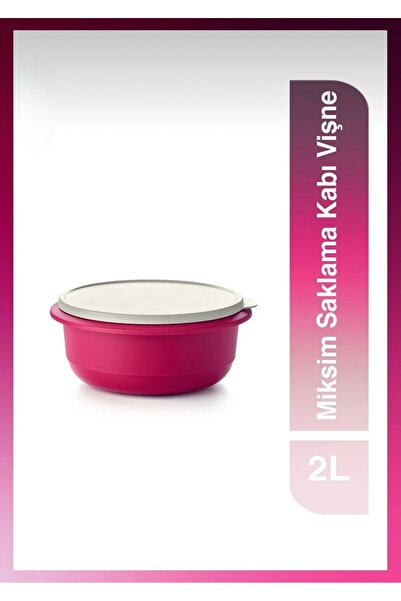 PLAST حاوية تخزين ميكسيم 2 لتر - لون الكرز