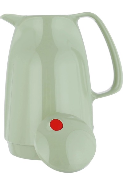 Rotpont thermos, 1 liter, glass inner container, plastic outer shell - green