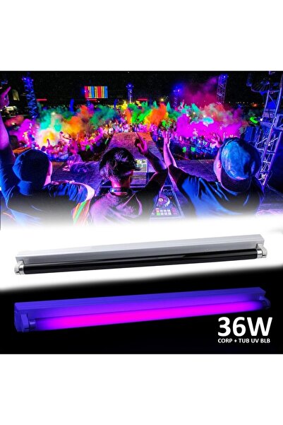PROCART Lampă ultravioletă de 36W cu suport, lumină neagră