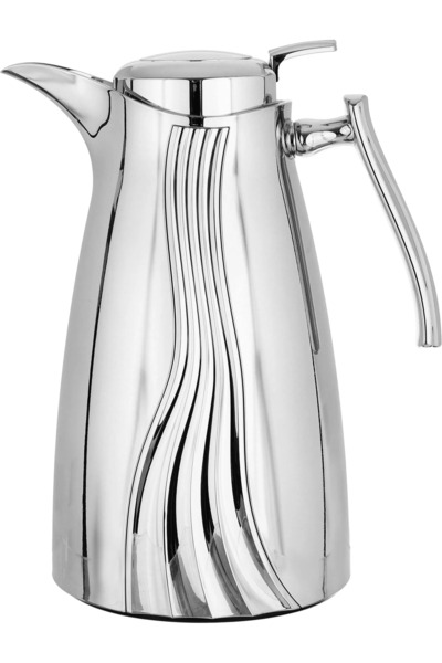 rexa thermos set, 2 pieces, 1 liter, glass inner container, plastic outer shell