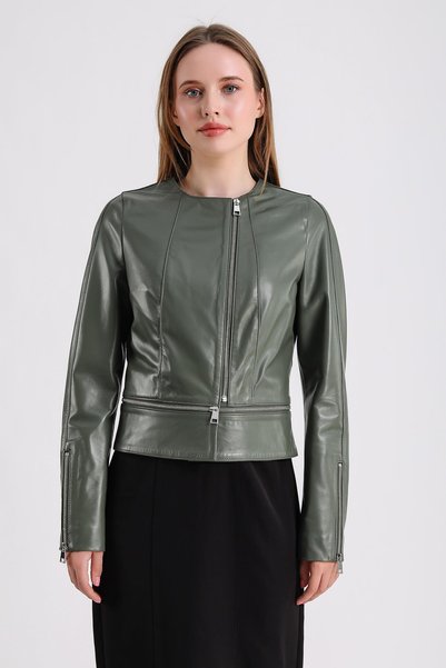 MQ Leather Maroquin Leather Alvira Women's Leather Jacket