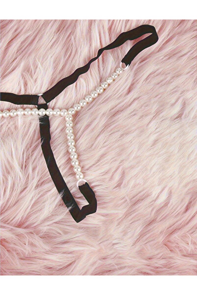 G&H UNDERWEAR Black Pearl String