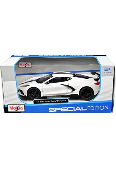 Maisto Chevrolet Corvette Stingray Coupe 2020 White - 1/24