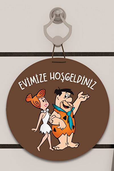 Dormot Ψηφιακή εκτύπωση καφέ, Στάνταρ, Θέμα Καλώς ορίσατε στο σπίτι μας, Στολίδι πόρτας, Στολίδι τοίχου